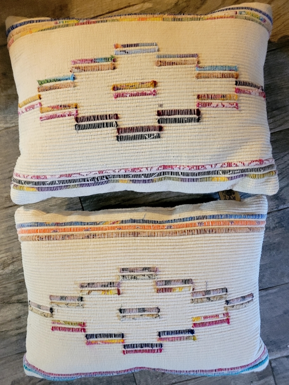 Devi Designs Southwestern Woven Textured Throw Pillows Couch Bed Cotton Aztec